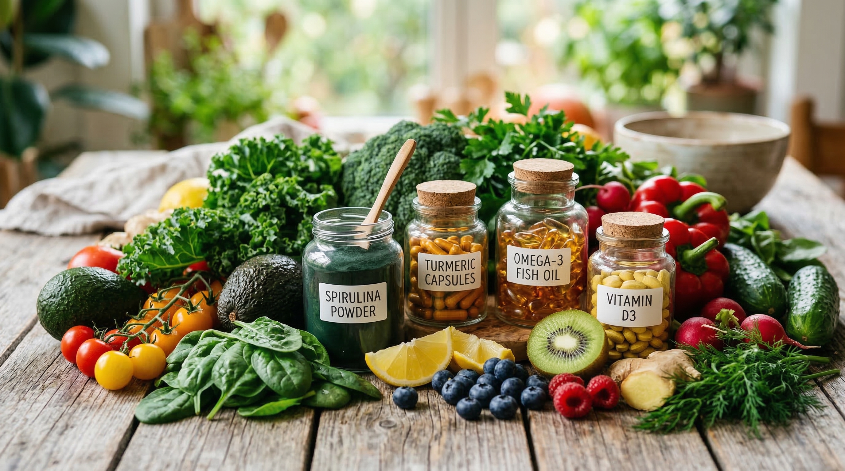 Mejores vitaminas orgánicas y suplementos para adelgazar en tarros de cristal